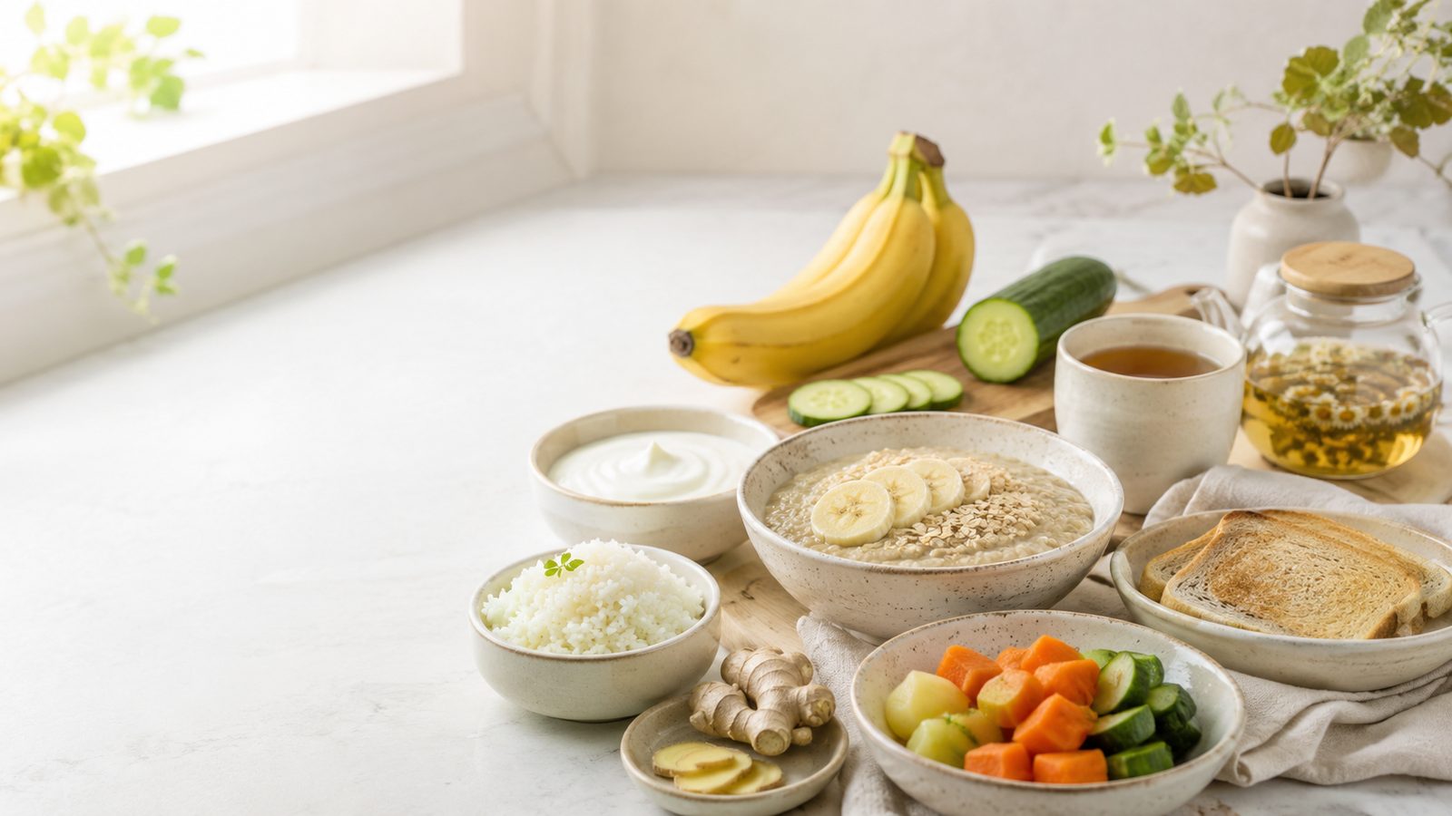 Gentle, easy to digest foods